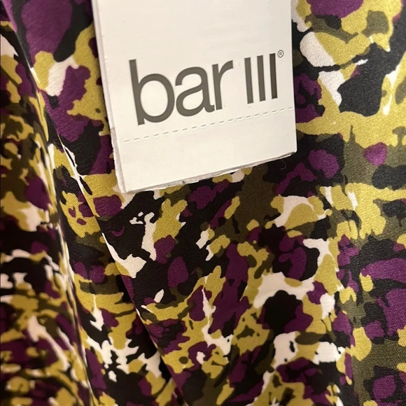 Bar III Green and Purple Relaxed Camisole Top - Picture 4 of 5